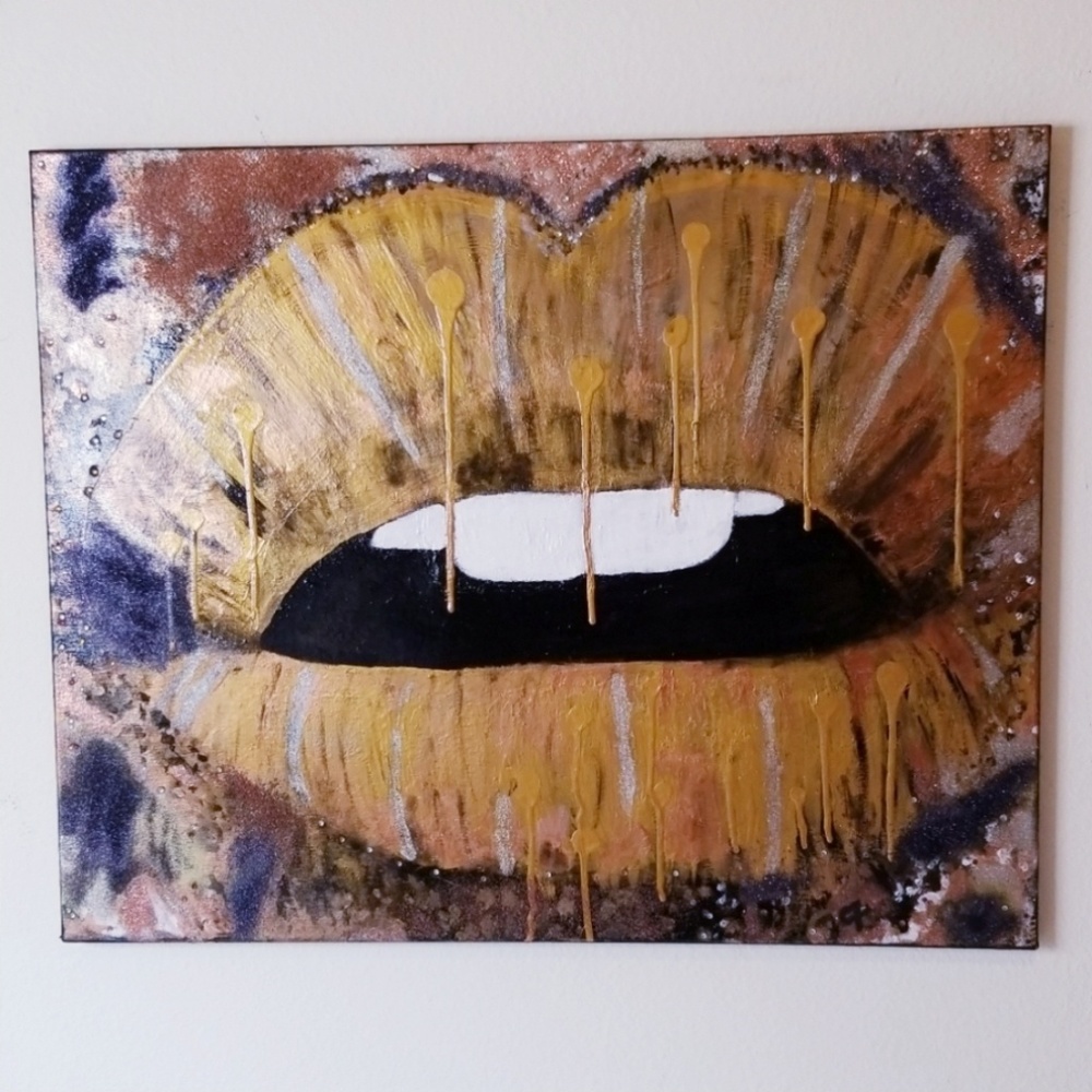 SOLD! Speak Out! Handpainted Lips! 💋 - Picture 7 of 7